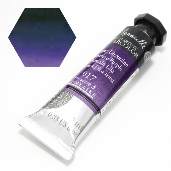セヌリエ水彩絵具 917 ジオキサジンパープル (10ml)