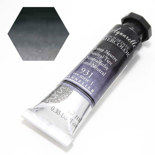 セヌリエ水彩絵具 931 ニュートラルチント (10ml)